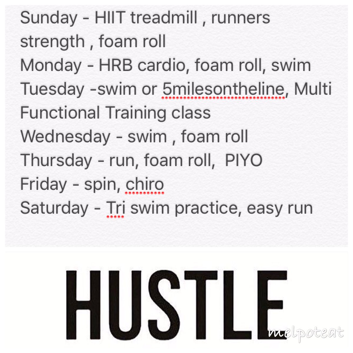 fournaturals's tweet photo. Wourkouts planned for the week! #comebackstronger #sweataday #nuunbassador #teamleanstrongfast #triathlete https://t.co/NSE16Am8Qt