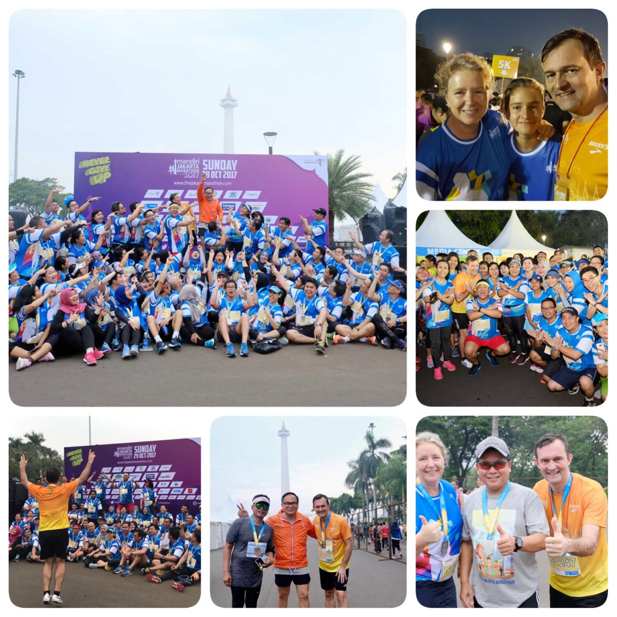 jphvds's tweet photo. Enjoying @bankmandiri Jakarta Marathon with 100 @AXA_Mandiri managers and family @AXA_Asia Never Give Up https://t.co/Ma3FjsVpHK