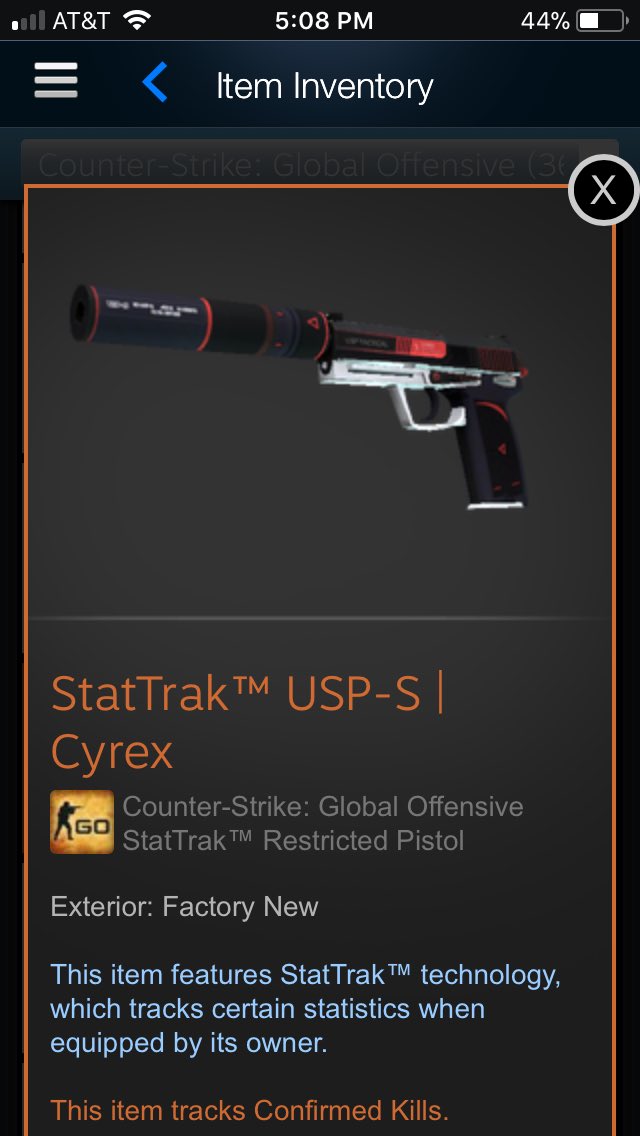 CSGOSkinRaffles's tweet image. USP-S Cyrex StatTrak Factory New!! RT-Like To Be Entered !!