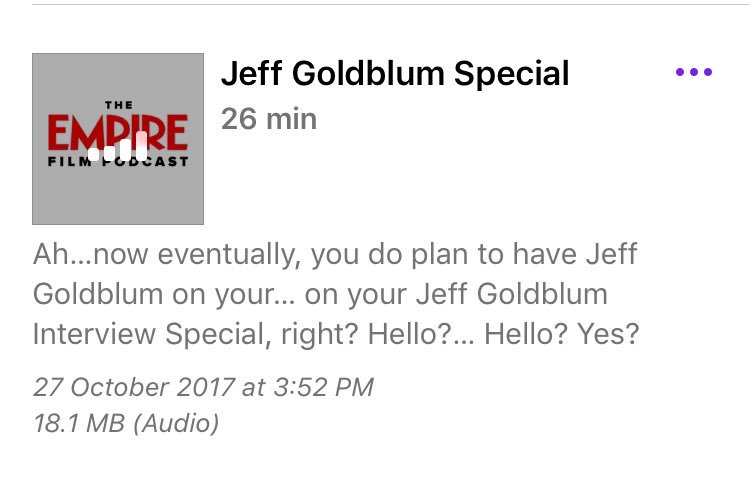 NikPillay's tweet photo. Day made. Jeff Goldblum is always the best interviewee. https://t.co/Ns6bj0JEkk