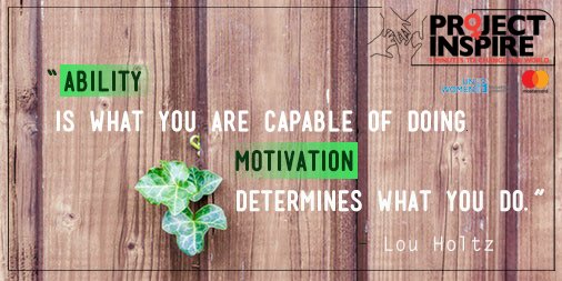 Proj_Inspire's tweet photo. – #Motivationalmonday with Lou Holtz
#projectinspire #projectinspiresg #changemakers #getinspired #genderequality #takeaction #unwomensg https://t.co/ro8f1ALXSe