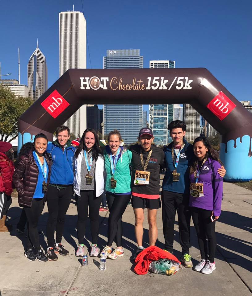 LyndseyMcKay's tweet photo. Happy times at Chicago #HC15K #runshine #earthathon thanks volunteers @RAMRacing #MBHotChocolate we all had a good race! https://t.co/aq89qsRoZB
