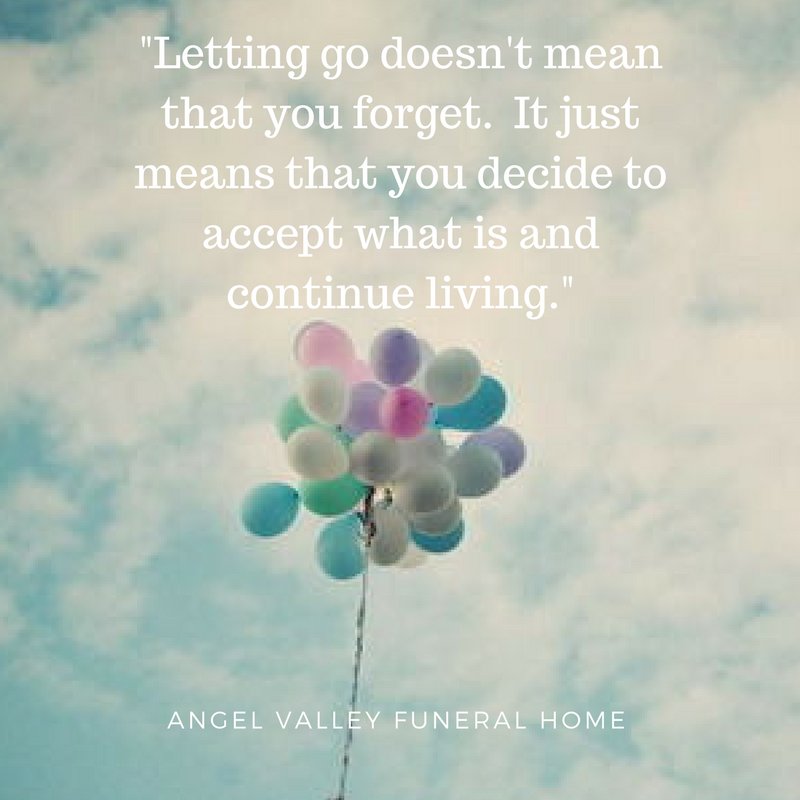 The art of letting go #angelvalleyfuneralhome #angelvalleycremation