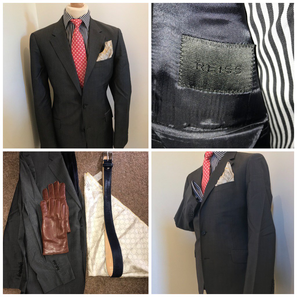 BrandsAndLabels's tweet photo. £44.99 MENS 40R REISS TWO BUTTON SINGLE BREASTED GREY SMART SPORT 100% WOOL SUIT JACKET  + FREE UK SHIPPING #fashion #ladiesman #gents https://t.co/DDqysebAvq