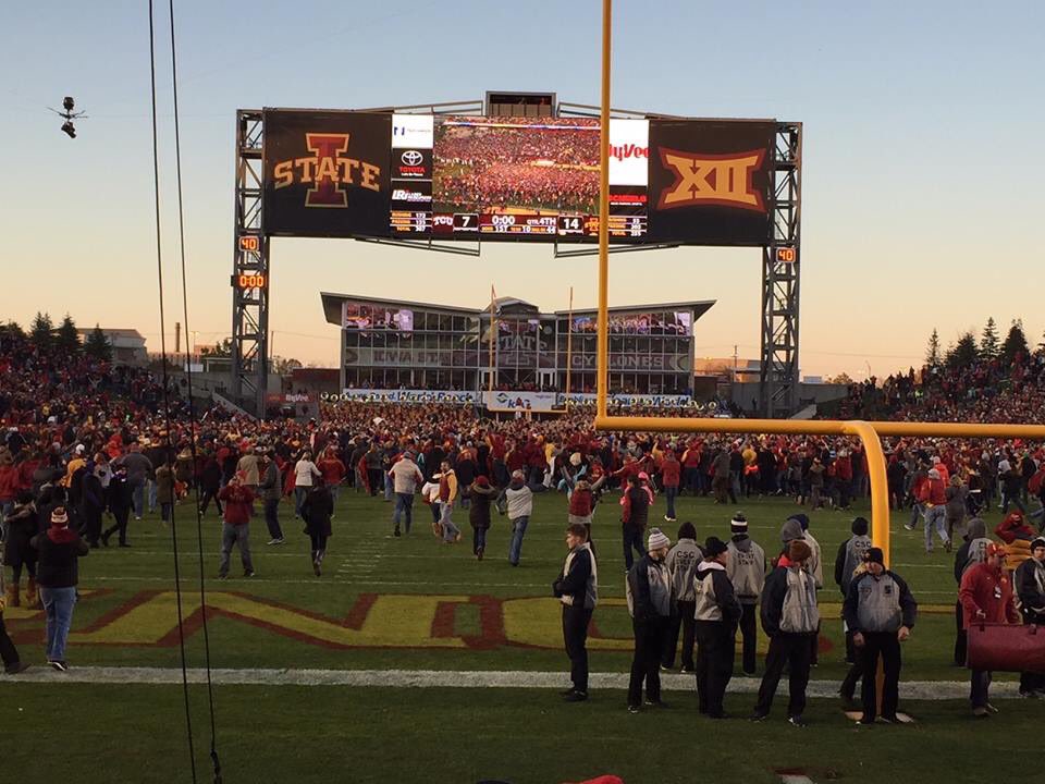 Pandemonium in Ames yesterday!
