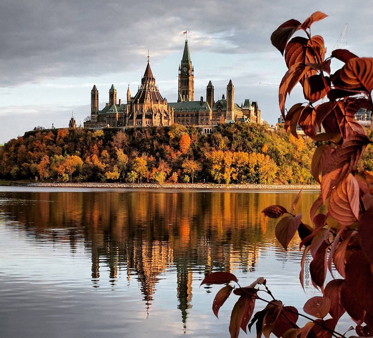 Autumn Colors in Canadian, Parliament.