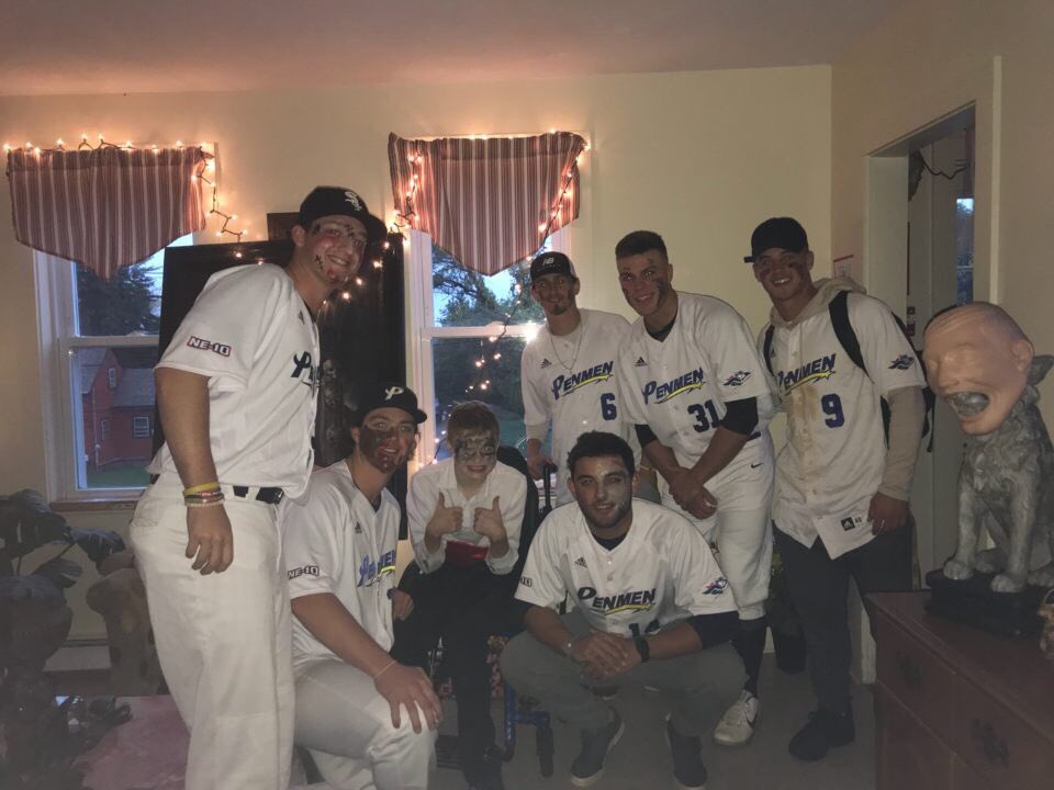 TBlandini's tweet photo. Had a blast with our impact player Ian at his haunted house!!! #happyhalloween #snhubaseball https://t.co/wV87kWfgxJ