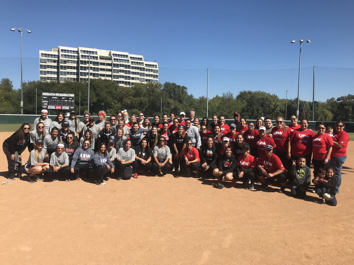 Great day today as 35 former Cardinal players came back to campus for Alumni day! #pastandpresent