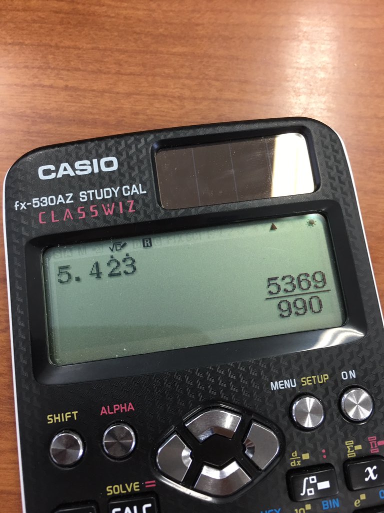 橋本孝弘 この関数電卓 循環小数を分数に変換できるのですごみある T Co Urdh4hs2c5 Twitter