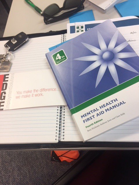 EdgeEmployment's tweet photo. Great to have our staff attend the @MIFWAorg #MentalHealthFirstAid course last week. Well delivered and insightful. #InformedStaff https://t.co/JOlc6E6hwQ