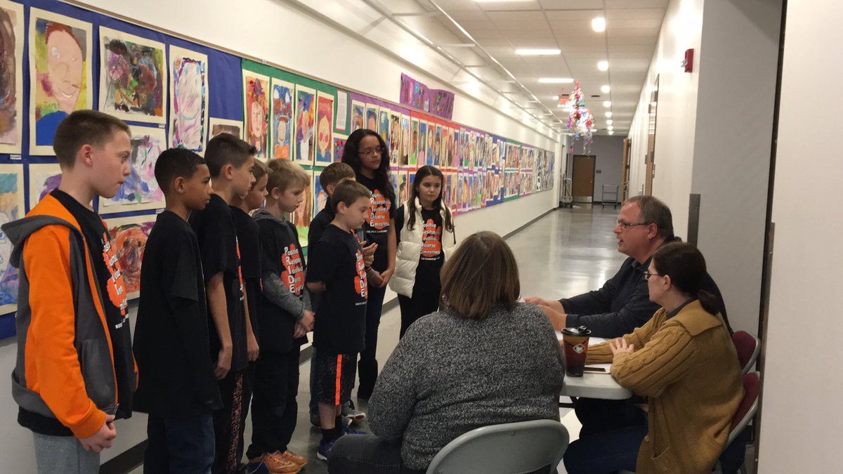NHERobotics's tweet photo. In the Core Values room, teams had to create to show how they "Honor the spirit of friendly competition," in 5 minutes. @NH_Elementary #FLL https://t.co/Q1gb9RqI5g