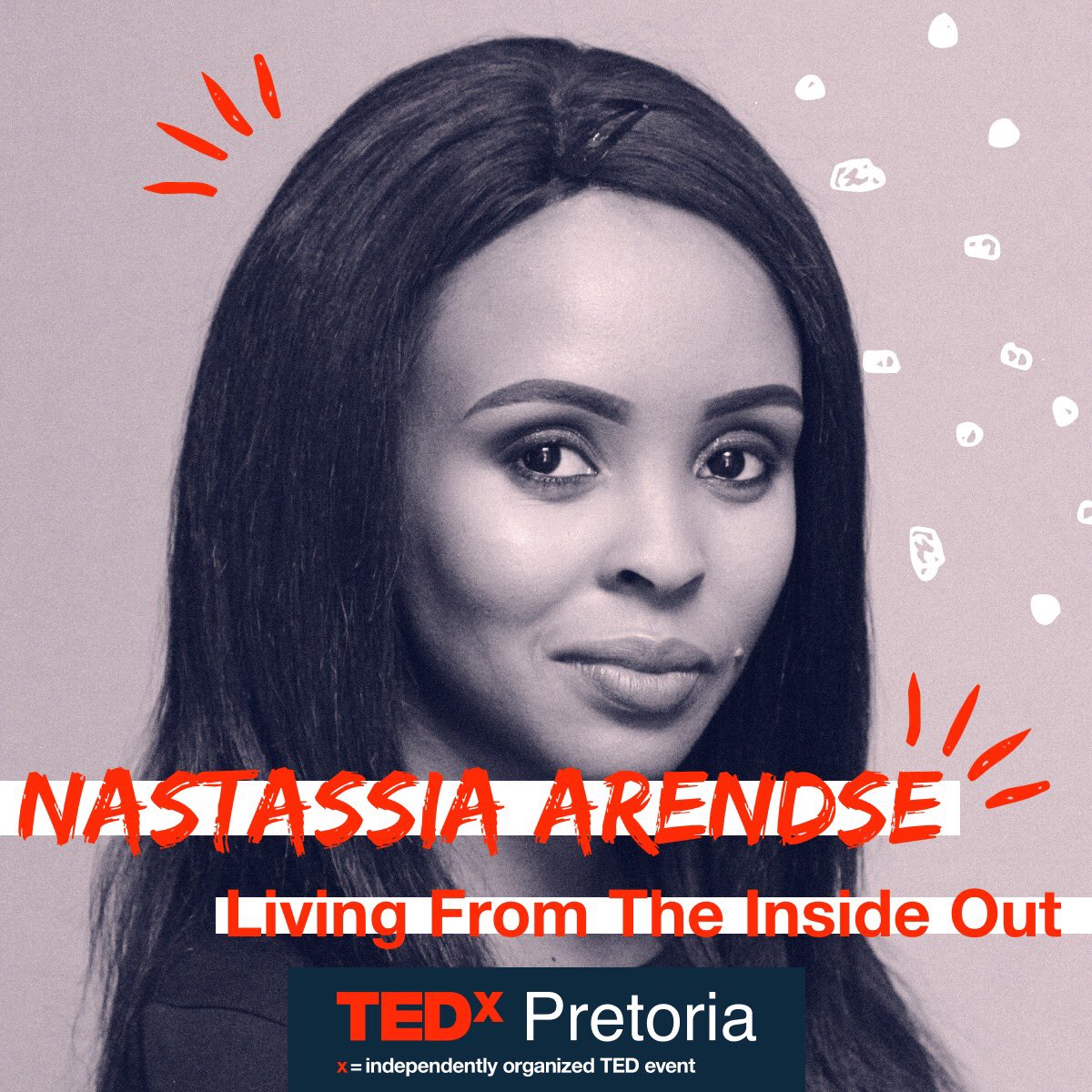 TedxPretoria's tweet photo. 🎤Speakers ➡️@justTash @KurtSpeaks Kwandile Sikhosana and Kiara Nirghin will sharing ideas at @TedxPretoria 25/11! ❌ #Unapologetic https://t.co/bs8IYSdfMK
