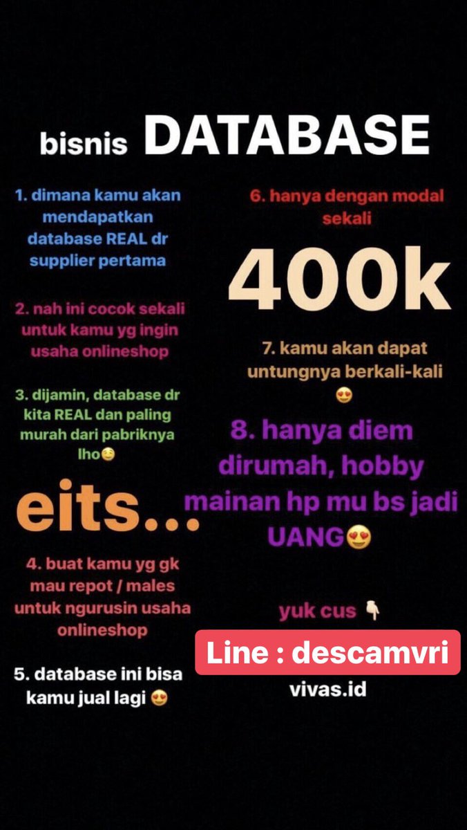 Yuk bagi yang mau usaha sampingan join bisnis yang menjanjikan yaa lagi booming dimana", kalau minat boleh DM saya terimakasih 🙏🏻