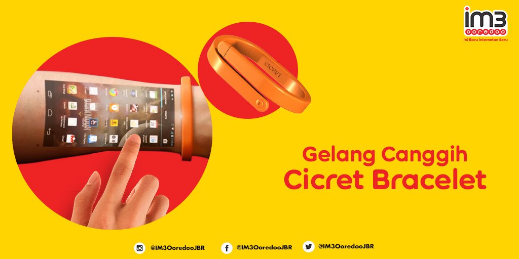 IM3Jabar's tweet photo. Hai #BarayaIM3Ooredoo siapa yang pengin smartphone mu ada di pergelangan tangan? kuy simak #DigitalizedYou https://t.co/V40XXjMIBq