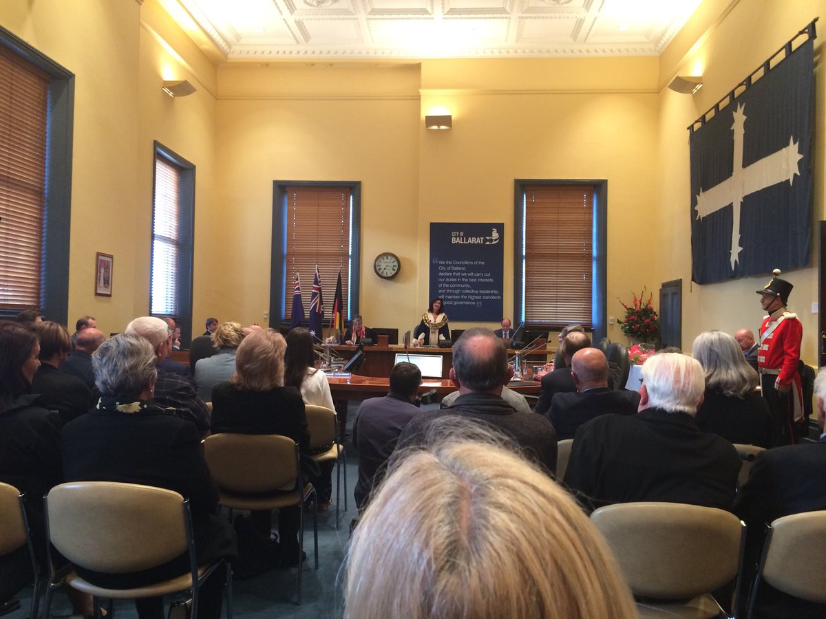 Just re elected <a href="/BallaratMayor/">Mayor of Ballarat</a> with new Deputy Cr Maloney - looking forward to your leadership this coming year <a href="/FedUniAustralia/">Federation University</a>