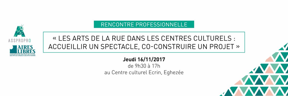 asspropro's tweet image. Rencontre professionnelle autour des arts de la rue le 16/11/2017!
Toutes les infos : bit.ly/2y6J5FU