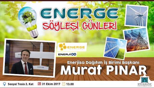 KTO Karatay Energe (@karatayenerge) on Twitter photo #energegünleri etkinliğimize <a href="/ktokaratay/">KTO Karatay Üniversitesi</a> öğrencileri ve personeli davetlidir.
📅31 Ekim 2017-SALI
📌SOSYAL TESİS 2.KAT
🕐13.00
<a href="/bayramsade/">Bayram Sade</a> #energegünleri etkinliğimize <a href="/ktokaratay/">KTO Karatay Üniversitesi</a> öğrencileri ve personeli davetlidir.
📅31 Ekim 2017-SALI
📌SOSYAL TESİS 2.KAT
🕐13.00
<a href="/bayramsade/">Bayram Sade</a>