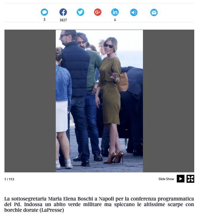 valigiablu's tweet photo. Ma @Corriere cosa c’entra esattamente la gallery con 113 foto dedicata a @meb e a come si veste col giornalismo?https://t.co/MNCcbRssBE https://t.co/doqgoqPhH2