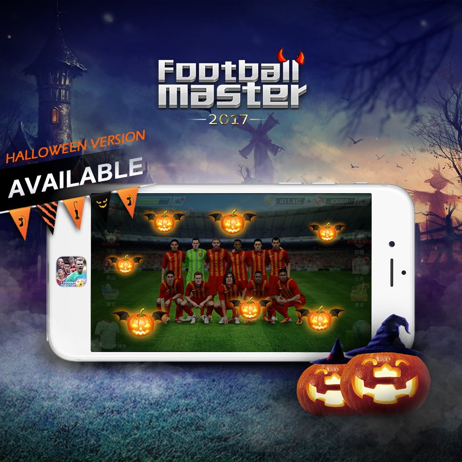 FMChain11's tweet image. Yes, managers! The new version for Halloween is available now! Check our new version right now on AppStore and Google Play.