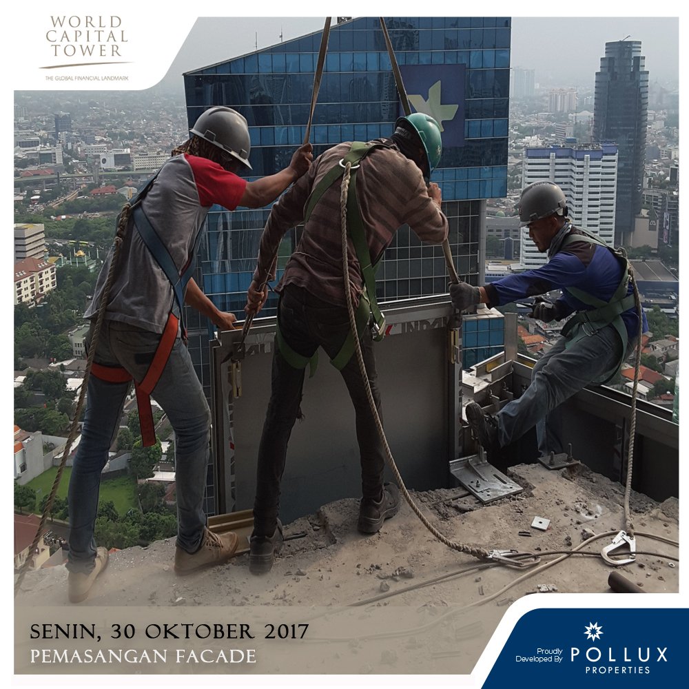 PolluxWCT's tweet photo. Berikut ini progress pembangunan world capitl tower pertanggal 30 oktober 2017. #WCT #Jakarta https://t.co/lmR5fxVyCP