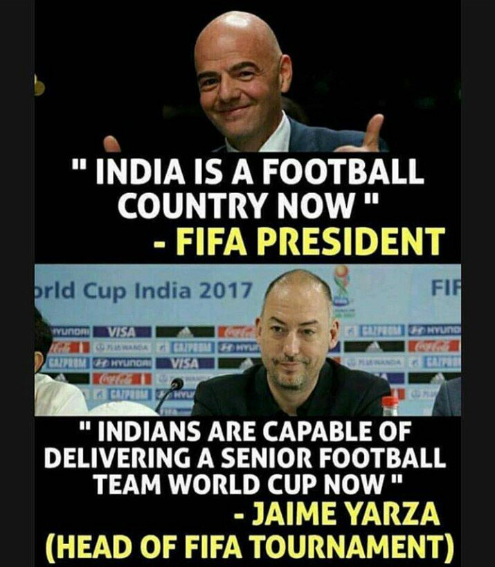 mm1million's tweet photo. Proud Moment 🙌

#FIFAU17WC #FootballTakesOver #IndianFootballTeam https://t.co/gwPhtF34Tr