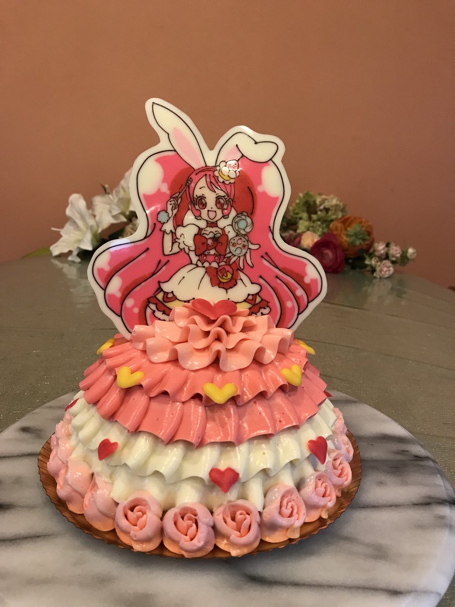芦屋 シェフアサヤマ メルモ シェフアサヤマ プリキュア ラプンツェル ドールケーキ ご希望の バイオリン を付けて プリンセス ケーキ キラキラプリキュアアラモード キュアホイップ のドレス シェフアサヤマ お任せ Dollcake 可愛い