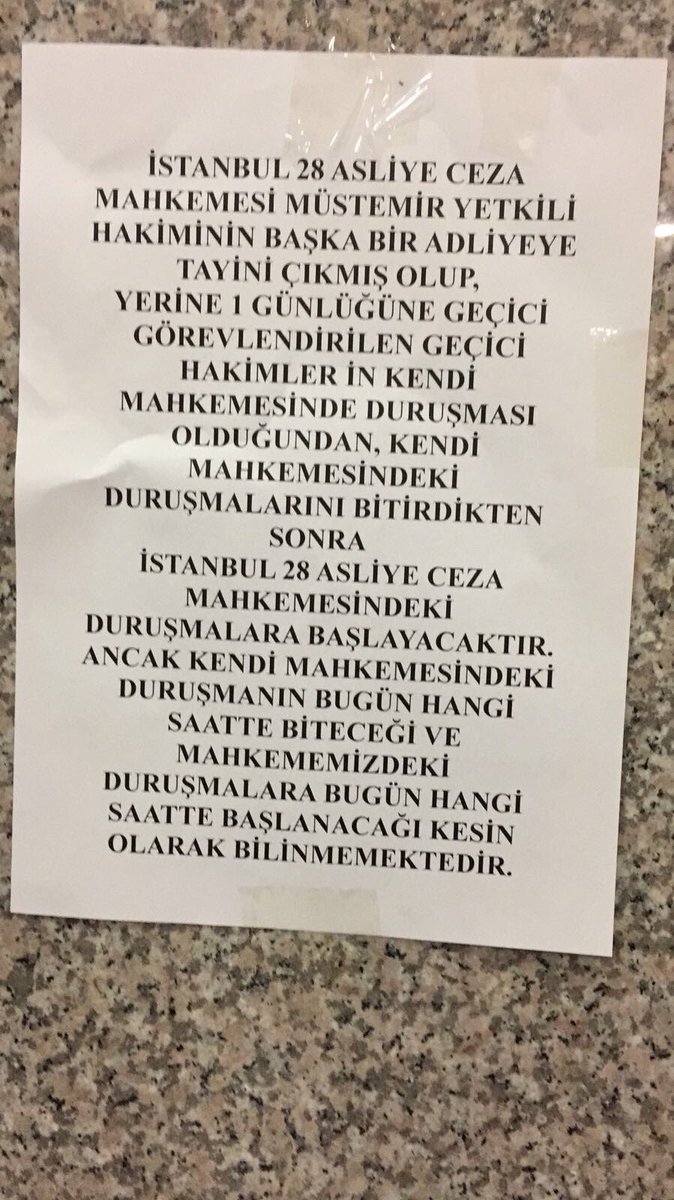 Adalet sistemimizde #HerŞeyTıkırında <a href="/nihatsirdar/">Nihat Sırdar</a> (Çağlayan Adliyesi)