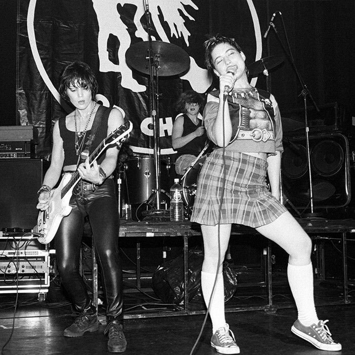 zzzkpdzzz's tweet photo. #BikiniKill (with a Special Guest on the left). A fucking great American #punkrock band from Olympia, Washington
#punk #punks #staypunk https://t.co/jbRjus3yGq