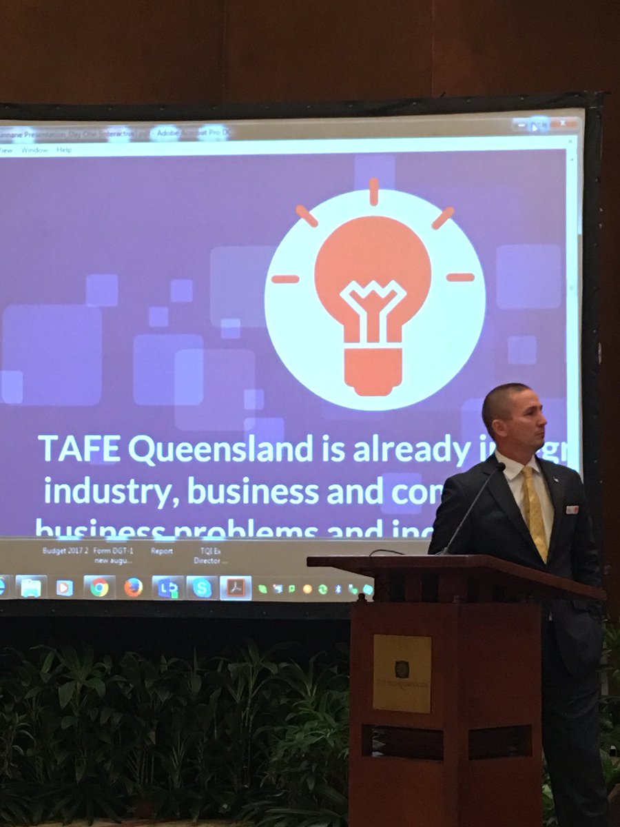 JChapmanTAFE's tweet photo. Brett Kinnane, General Manager TAFE Queensland, discussing Case Studies with industry. #skillsdev2017 #TAFEQLD https://t.co/4rwTwf0pRc