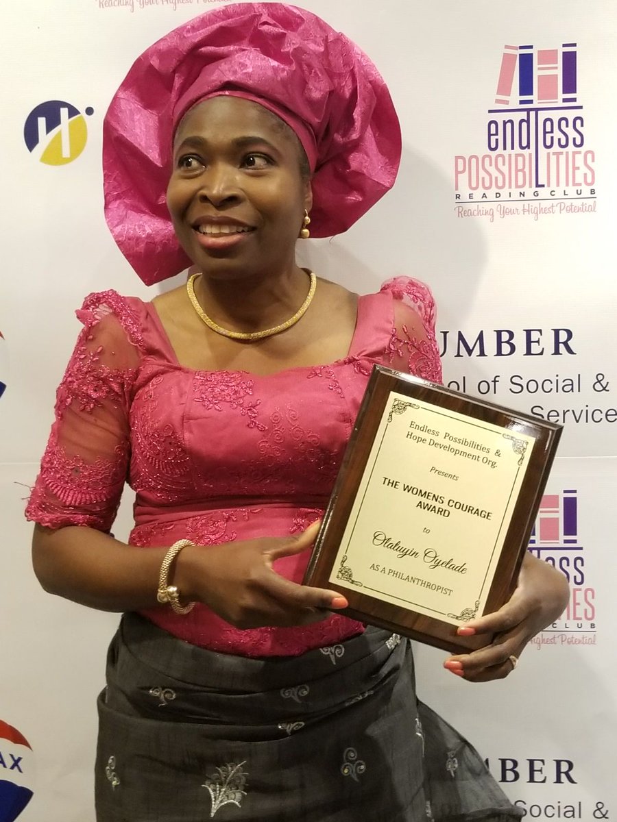 casafoundation's tweet photo. 2017: @OlutoyinOyelade of @casafoundation #FOA2017 @entrepreneurspp receives WomenofCourage Award. 
Dedicated to Jehovah God &amp; CasaTeam. https://t.co/gvWhGEvyzt