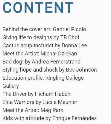 This is my first time being featured in a magazine for drawing tips. It is a collaboration between manygreat artists so please checkitout. 