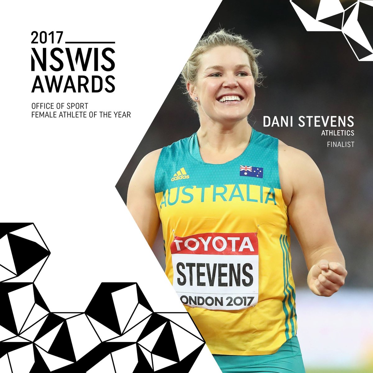 AustralianAths's tweet photo. Congrats to the 2017 @theNSWIS awards finalists 👏

🔹 @Jimmy_T36,
🔹 @madiderozario,
🔹 Dani Stevens
(Male/Female Athletes of the Year) https://t.co/0LknjJbhdc