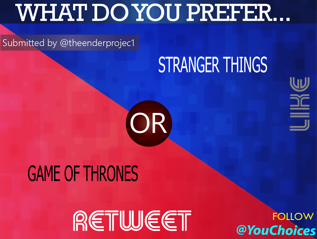 YouChoices's tweet photo. Which show? https://t.co/685PQt4HVD