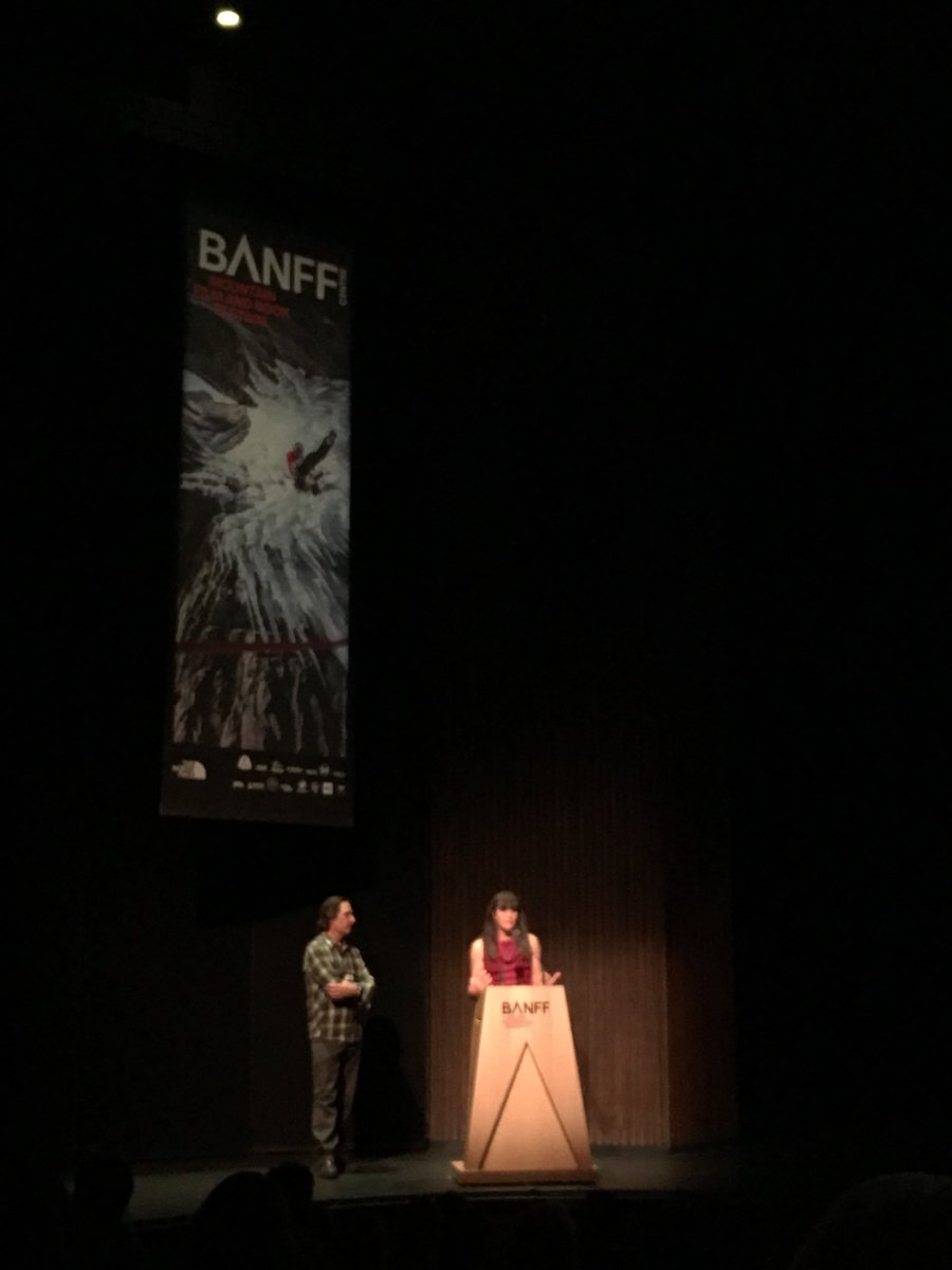 Amazing screening and night for #bisonreturn @BanffMtnFest thank you all
