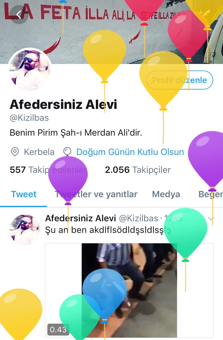 Bağırın Mutlu Yıllar Kızılbaş diye :))