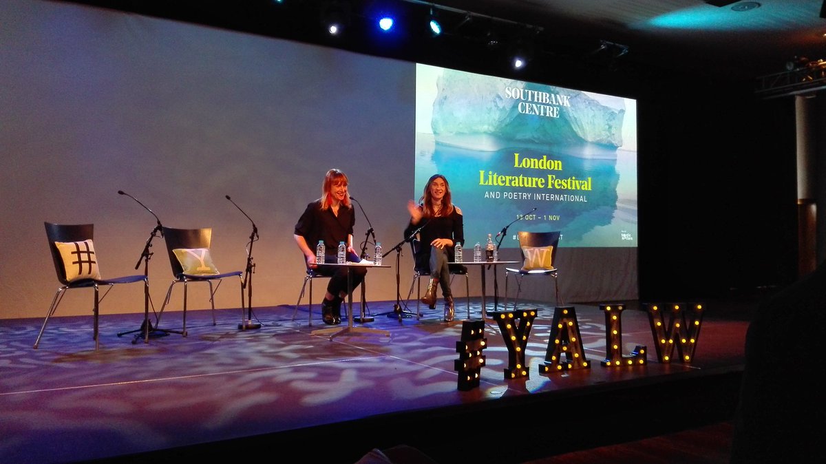 rhyannonstyles's tweet photo. When two trans woman talk lit. Thanks for the platform @southbankcentre and such a warm audience #YALW https://t.co/j2AZk3WT1j