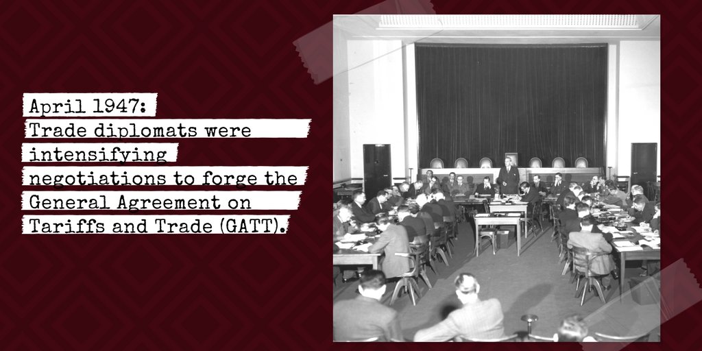 On this day 70 years ago, 23 countries signed the Final Act of the GATT, which provisionally regulated world trade for almost 50 years! 🎈