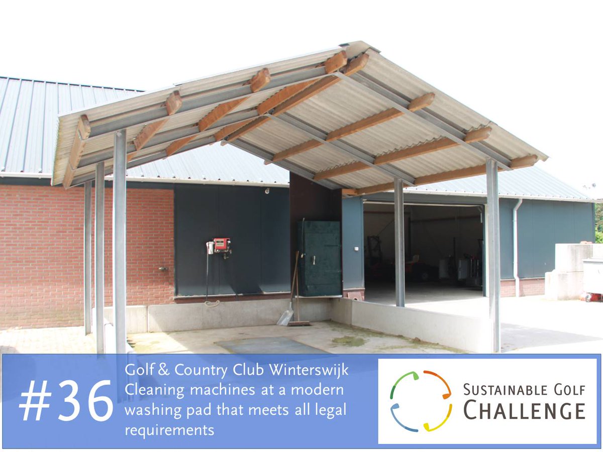 #bigyearchallenge #36: <a href="/GolfWinterswijk/">GolfWinterswijk</a> has a washing pad that meets al legal requirements and is monitored frequently #sustainablegolf