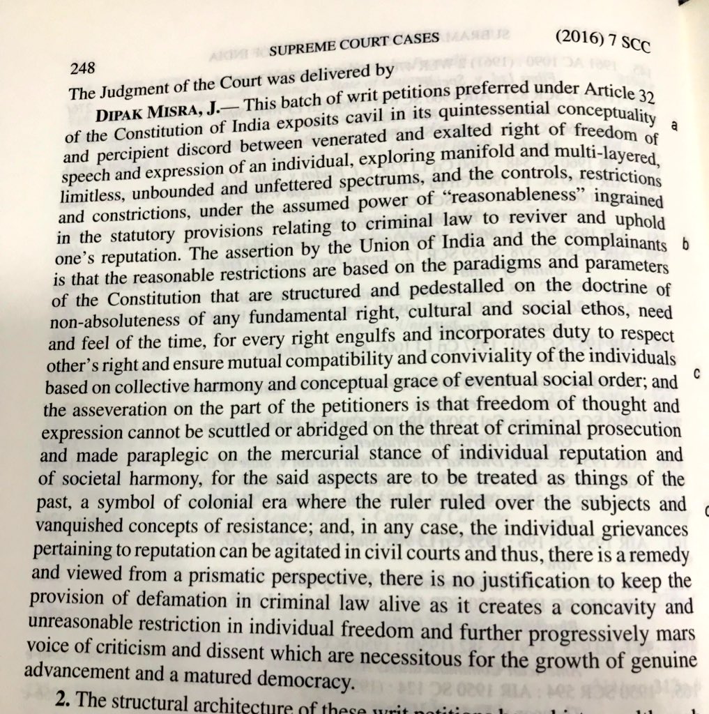 This Supreme court judgement : r/india This Supreme court judgement : r/india