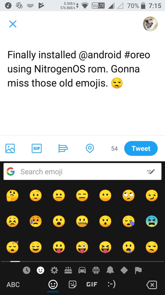 BuckyDroid's tweet image. Finally installed @android #oreo using #NitrogenOS rom. Gonna miss those old emojis. 😒
#androidoreo