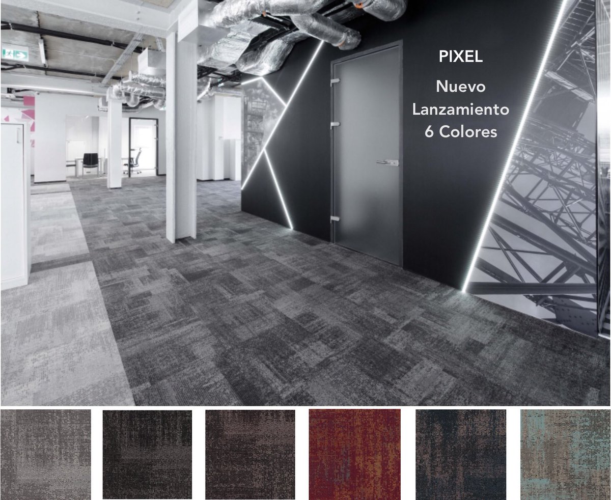 Interfloor_Col's tweet image. Interfloor presenta su nuevo producto para inventario, PIXEL. 6 colores con estilo y modernidad para cualquier espacio. Atrévete con PIXEL!