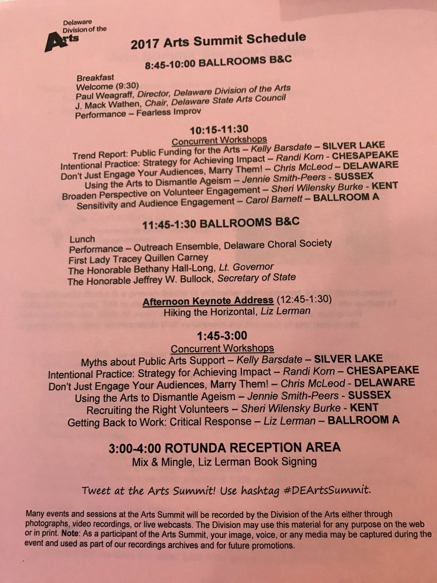 mthopkins126's tweet image. The @DE_Nonprofit team has landed at the #DEArtsSummit. The Arts are critical to DE economy and quality of life #NetDE #optionsinde