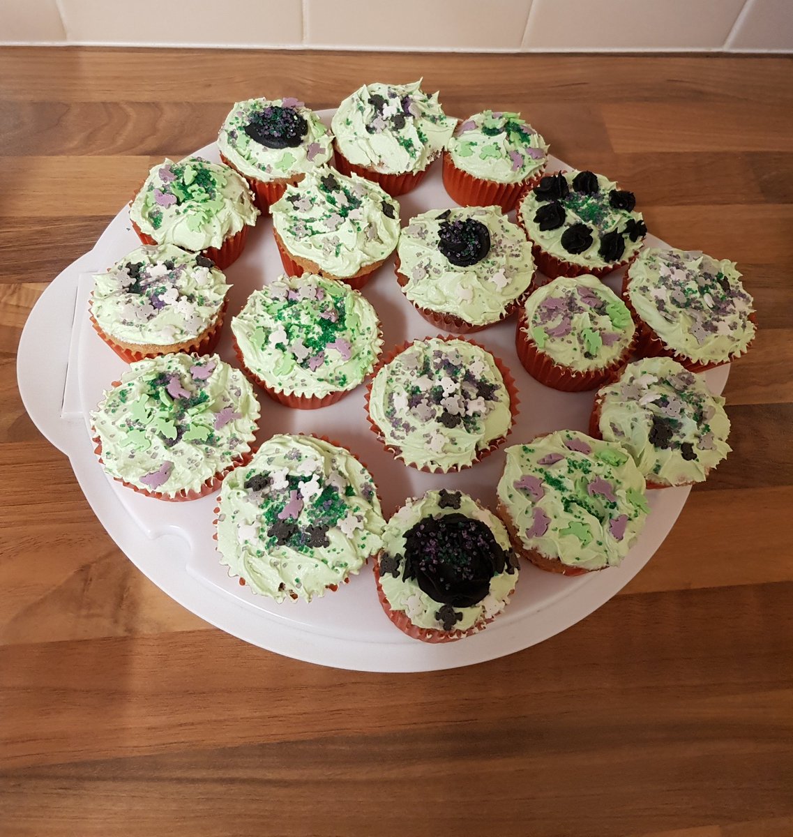 Baked cakes for the team tomorrow! 🎃🎃