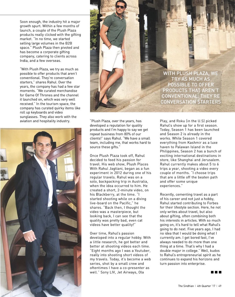 Happy to be featured in <a href="/TheSindhian/">The Sindhian</a> . Do take a look!