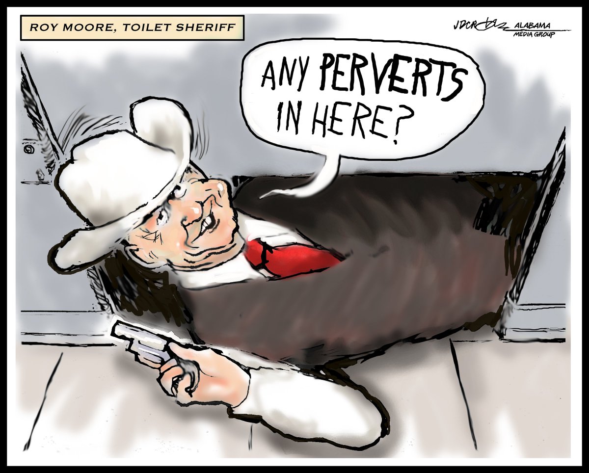 Roy Moore for toilet sheriff. We need him under that stall wall ow.ly/upiY30gdEB8