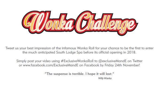 ExclusiveMandE's tweet photo. Here's your chance to get involved!Take part in our Wonka Challenge - you’ve got until Friday 24th November! #ExclusiveWonkaRoll https://t.co/KHOI1Of0C6