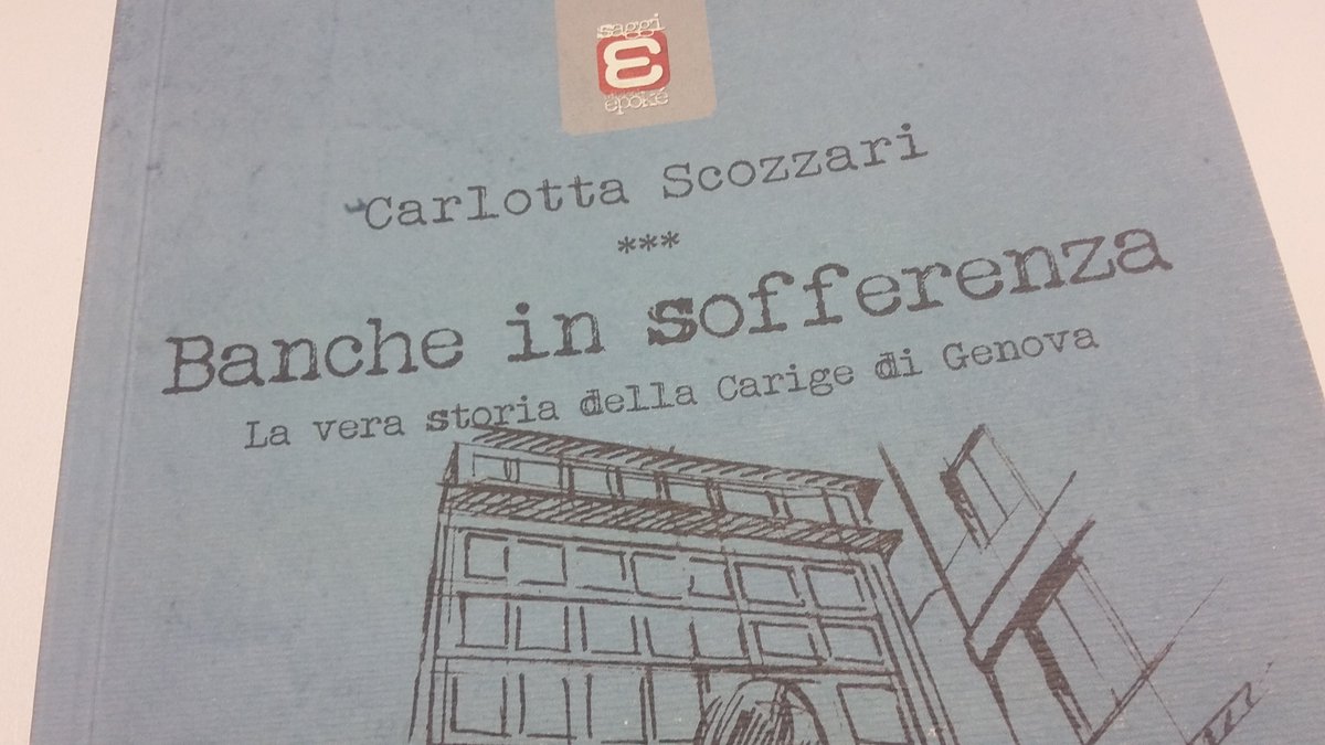 Un po' di Genova a Milano: domani libreria Cultora con Luigi <a href="/zingales_it/">zingales_it</a> parleremo del libro di Carlotta Scozzari @scarlots su #Carige