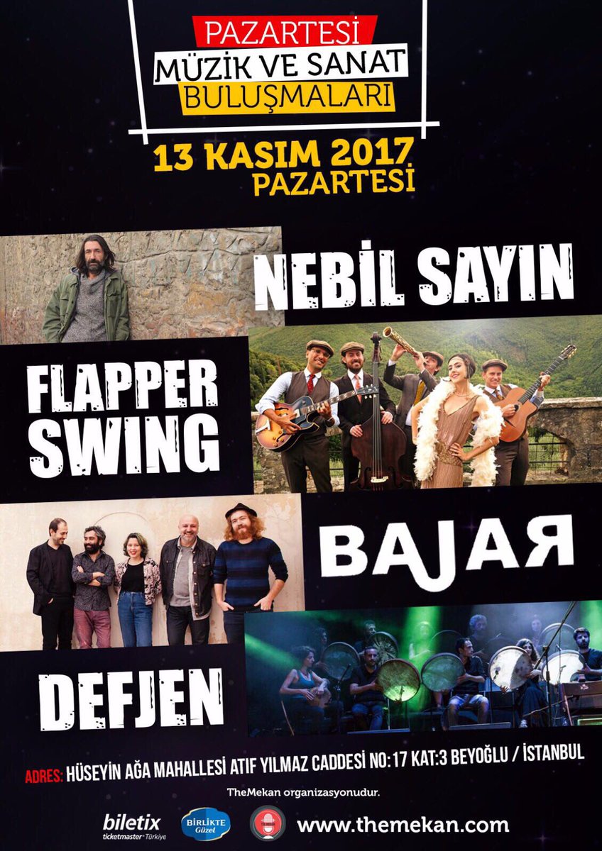 BaJaR_SeHiR's tweet photo. Taksim beyoğlu buluşmaları tekrar başlıyor:) #bajarofficial #bajar #konser #live #flapperswing #nebilsayın #defjen #taksim https://t.co/LVUUkdyynu