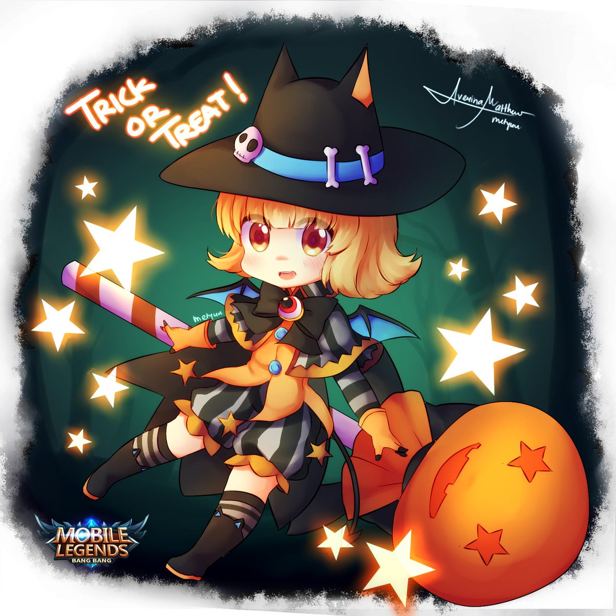 Mobile Legends Bang Bang Is Mlbb Lolita S Impish Trickster The Best Halloween Skin Art By Averina Matthews