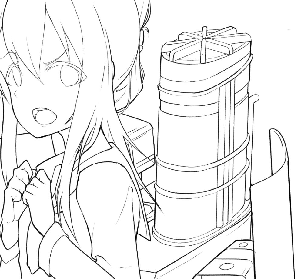 艦これの絵をあんまり描かなかった理由が分かった
艤装が凄いメンドイ 